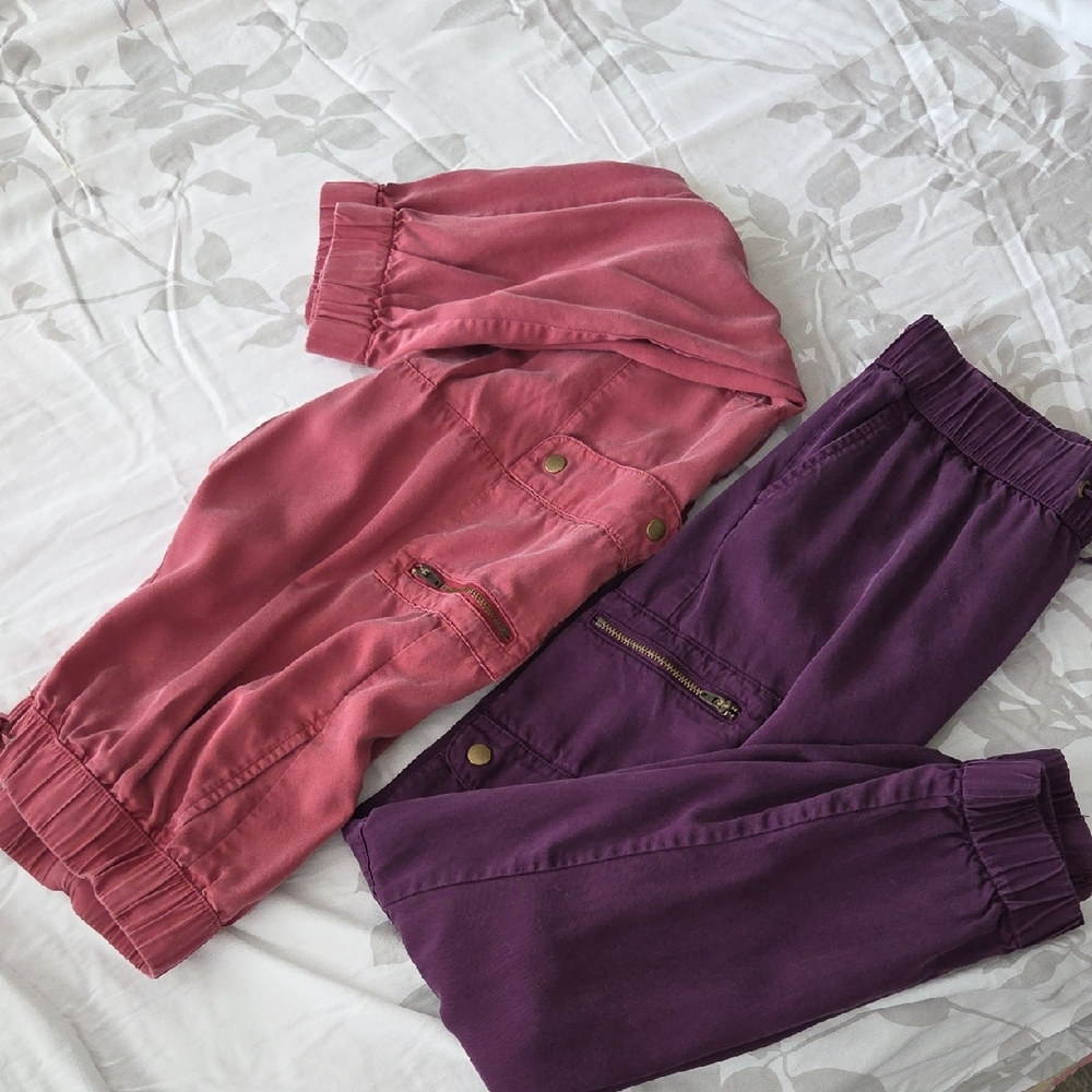 Banana Republic BUNDLE of  Joggers XS Mauve /Plum